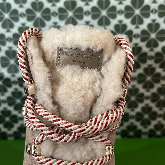 ♠️kate spade Willow Suede Wedge Booties, Rustic Brown NIB - Picture 12 of 16